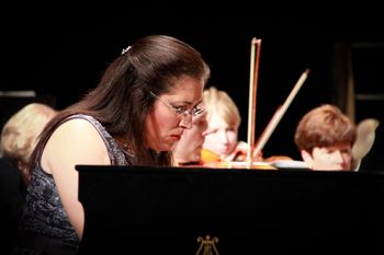 Susan with the Highland Park Strings 2014
