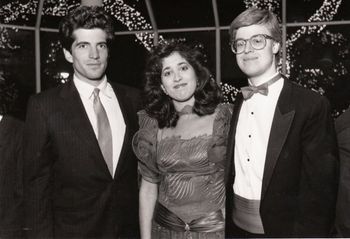 Susan and Steven with John F. Kennedy, Jr.

