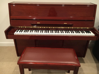 SOLD: Wurlitzer Hi-Gloss Mahogany Upright Piano