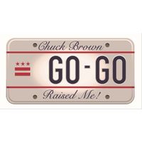 Go-Go Chuck Brown Raised Me DC License Plate T Shirt