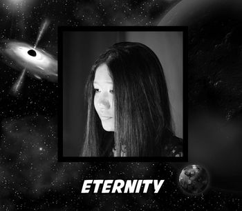 Eternity as seen in the short film "Darwin's Tears". She watches the development of events without interefering in human or cosmic affairs. She is a living record of what happens in the story. She exists above the metaworld of the Muses.
