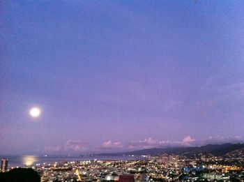 Full Moon over Port of Spain Trinidad
