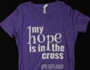 My Hope Is In The Cross Women's V-neck Shirt