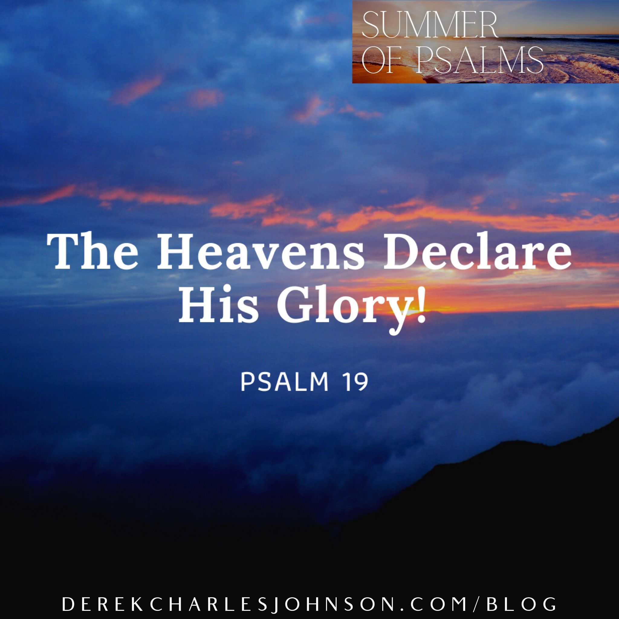 Heavens declare glory of God – Meditations on God's Word