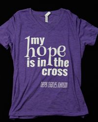 My Hope Is In The Cross Women's V-neck Shirt