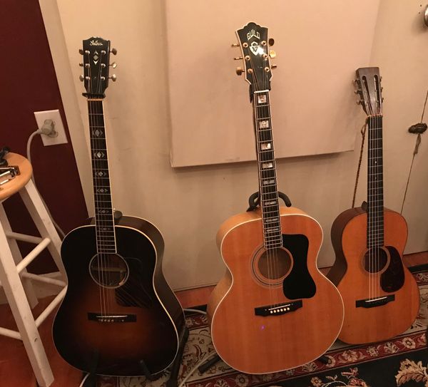 More guitars used recording Matt's new "Lonesome Valley" album: 2001 Gibson AJ, 1978 Guild F50, 1931 Martin 00-18