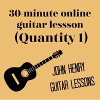 30-minute online guitar lesson (quantity 1)