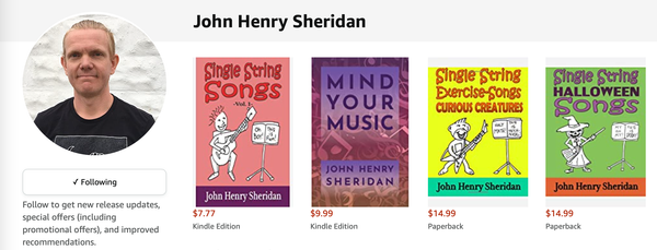 Shop for John Henry's Books on Amazon by clicking the image above.