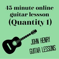 45-minute online guitar lesson (quantity 1)