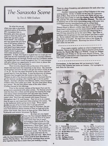 Twelve Bar Rag - A Publication of the Suncoast Blues Society No. 5 May/June 1998
