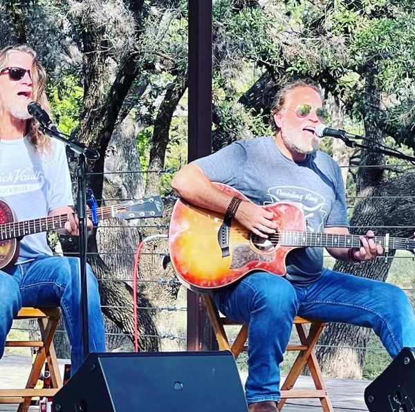 Walt and MDB in Luckenbach Texas 