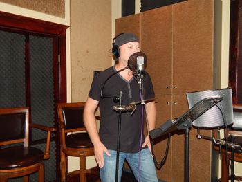 Robby Hopkins Recording "She's Country'er Than Me"
