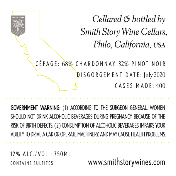 smith story sparkling brut back label