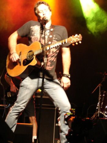 On stage on the Toby Keith "American Ride Tour"
