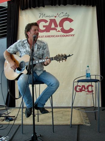 Greg performs at his 1st annual FAN CLUB party CMA MUSIC FST 2011
