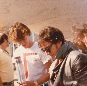 With Bruce Springsteen
