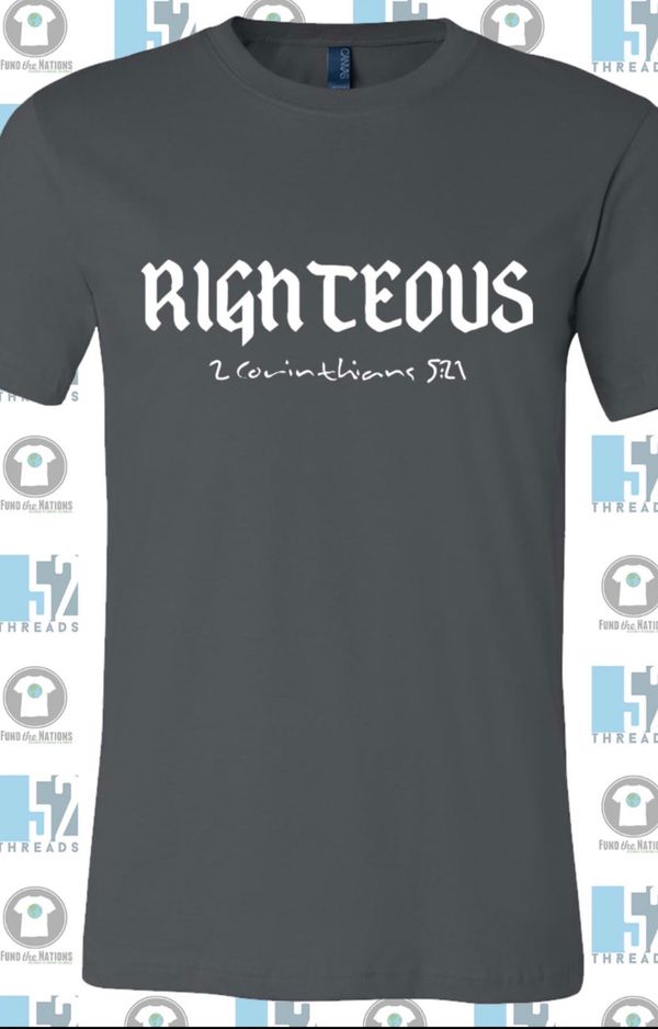 2 Corinthians 5:21 declares that God, through the cross, has made us the Righteousness of God in Christ.  Order this shirt for $25.00 (plus S&H) and get any CD for FREE!
