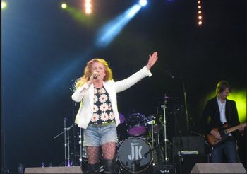 On stage with T'Pau
