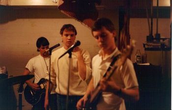 Kreshon's Basement circa 1985 - Brian Rash, MG and Matt Hollowell (RIP)
