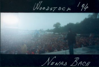Nenad Bach performing at Woodstock. Photo by Danny Schechter
