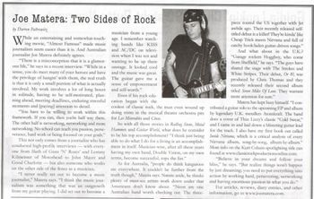 Joe Matera: Two Sides Of Rock - The Improper, Nov. 2005 (USA)
