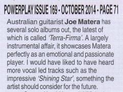 'Terra Firma' review - Powerplay magazine, Oct. 2014 (UK)
