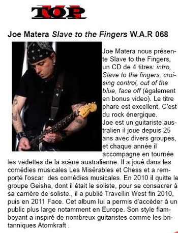 EP Review -  Guitares & Batterie magazine, Dec. 2011 (FRANCE)
