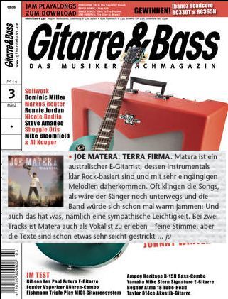 "Terra Firma“ Album review, Gitarre & Bass, March, 2014 (GERMANY)
