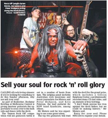 'Sell Your Soul For Rock 'n' Roll Glory' Melbourne Leader, Oct. 10, 2011 (AUSTRALIA)
