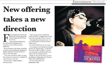 'New offering Takes A New Direction' - Shepparton News, Sept. 8, 2018 (AUSTRALIA)
