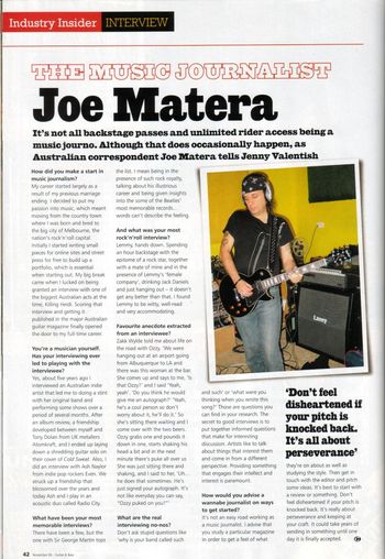 Guitar & Mass magazine, Nov. 2006 (UK)
