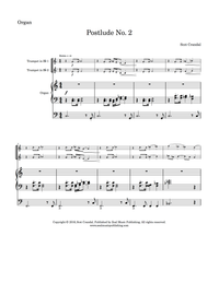Postlude No. 2 for Organ, Two Trumpets in B-flat, Timpani