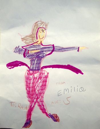 By Emilia. Age 5. This one Rasa is spinning.
