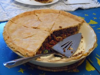 La Tourtiere (this one is not made with meat, no animals were harmed in the making of this pie)

