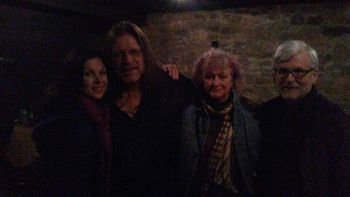 Nettie with legendary artist and hit songwriter Tony Stampley, Lena Lucas and Dan Strimer. Tony and Dan played a round at an event hosted by singer/songwriter and music business professional Amanda Williams
