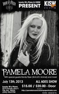 Pamela Moore (Queensryche Sister Mary) CD Release Party with Special Guest Randy Piper