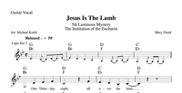 Jesus Is The Lamb Sheet Music/Guitar Vocal