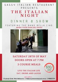 The Italian Night  Dinner & Show