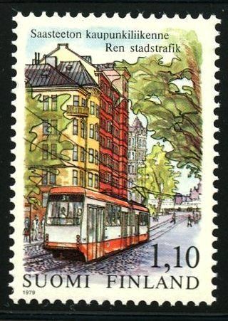 945 1979. Tram on a Helsinki street
