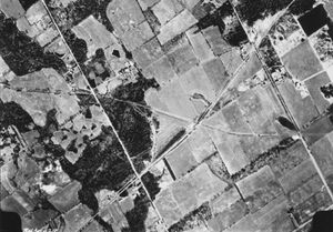 Cardwell Jct. aerial view, Spartan Air Services Ltd. photo, Peel Region Archives 5430-211