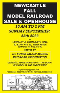 Soper Valley  Model Railroad Association - Fall Sale & Open House