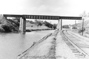 At the Lindsay "iron bridge" just north of Lindsay Junction. CSMT Collection

