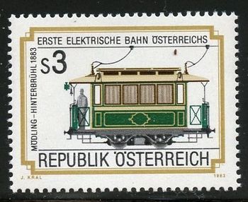 1980 1983. 100 years first Austrian electric railway Modling-Hinterbrühl
