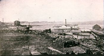 Port Perry harbour and SS Victoria
