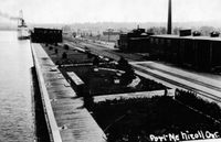 2 Port McNicholl CPR panorama lookling South from passenger terminal Wayne Lamb Collection