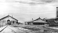 Northern Railway of Canada on the Provincial Gauge. Toronto station and freight shed. 1860s. Toronto Public Library, J. Ross Robertson Collection