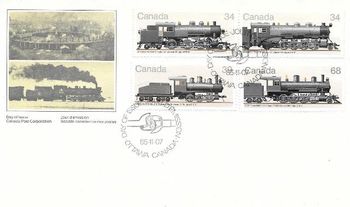 1985 FDC Locomotives 34 39 68
