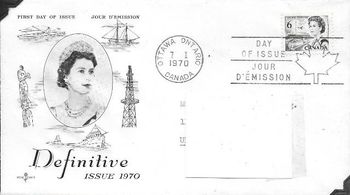 1970  FDC new definitive
