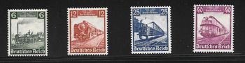 577-580 1935. Centenary 1835 - 1935 of German railways
