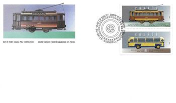 1994 FDC land vehicles Saint John streetcar
